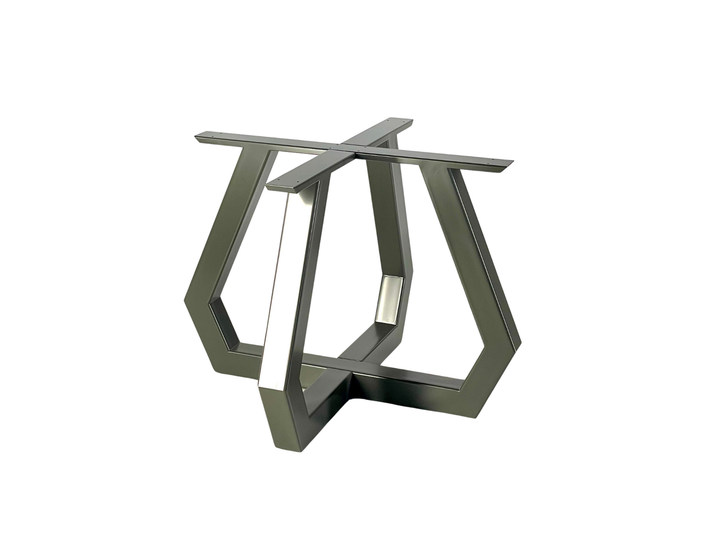 Side view with Dining table base Industrial style