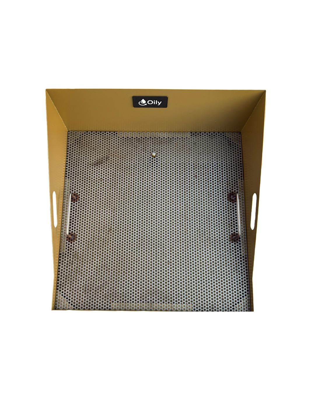 Heavy-Duty Metal Oil Drip Tray for Car Parts – OILY