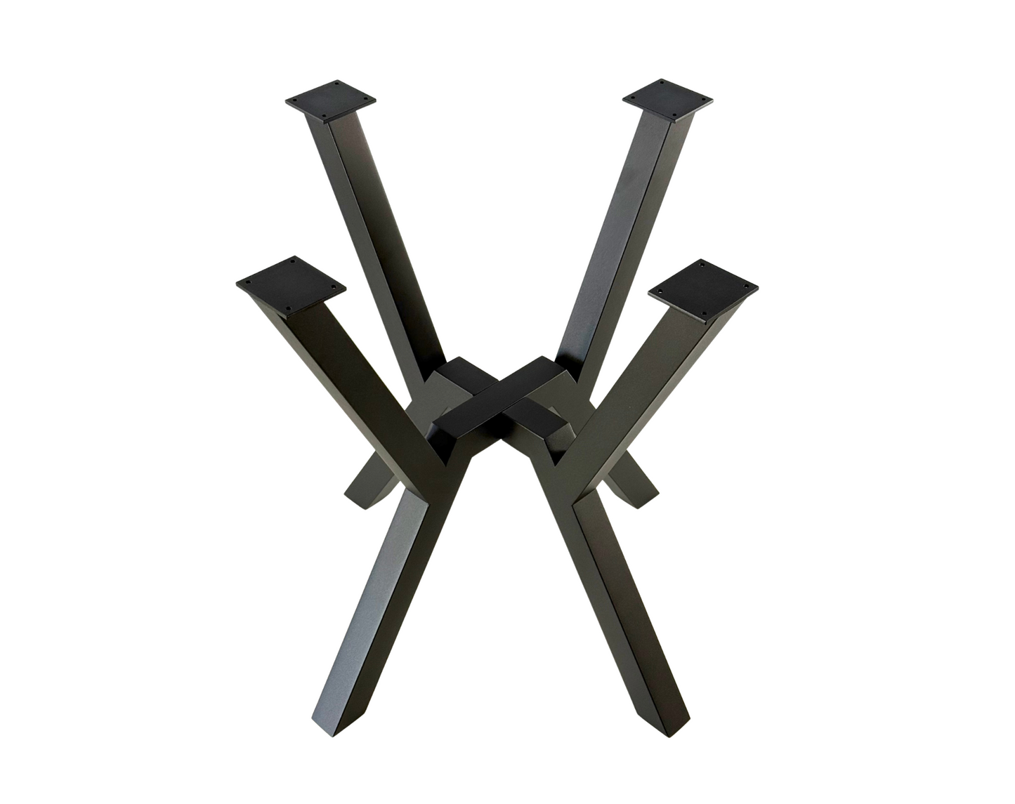 Top view of Industrial Spider-Style Steel Table Base - URBAN