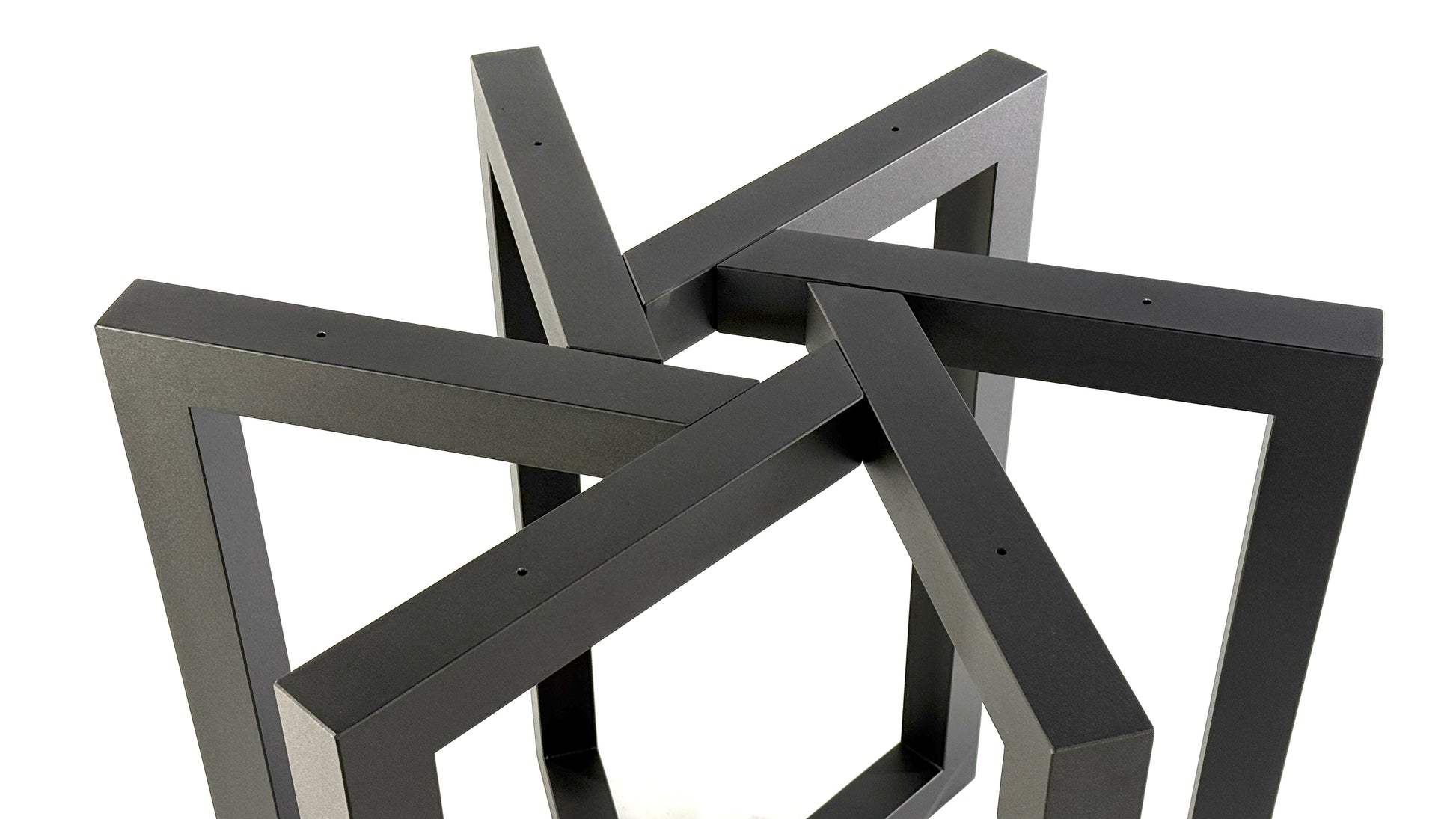 Top view of Metal Dining Table Base - SUN