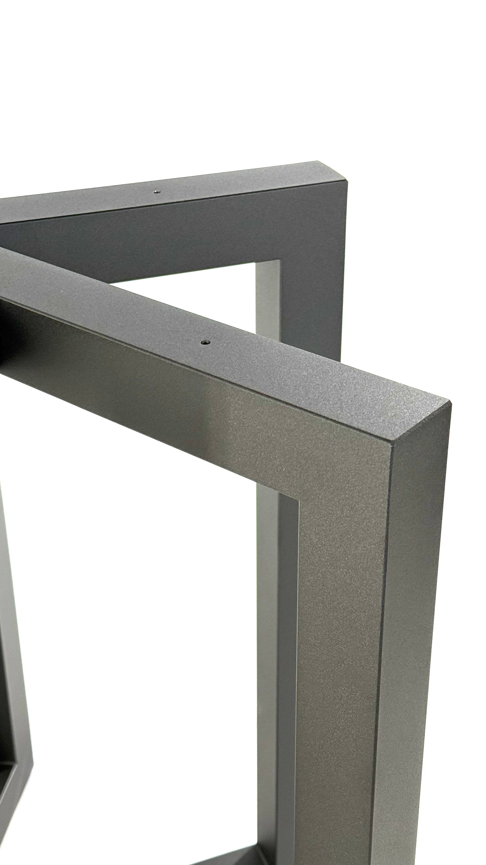 Close-up with Metal Dining Table Base - SUN