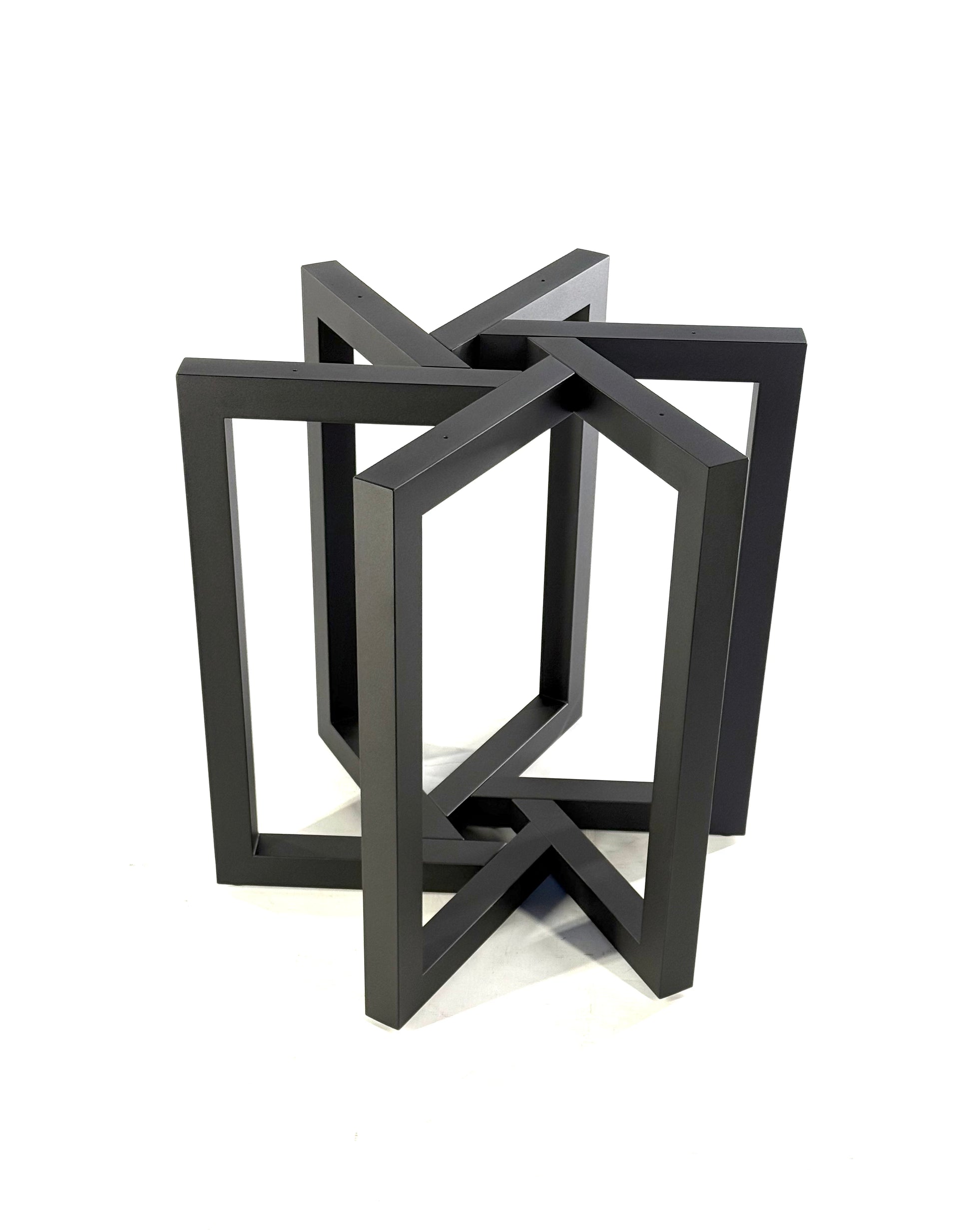 Top view of Metal Dining Table Base - SUN
