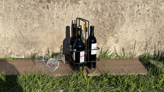 4-Bottle Metal Drink Carrier