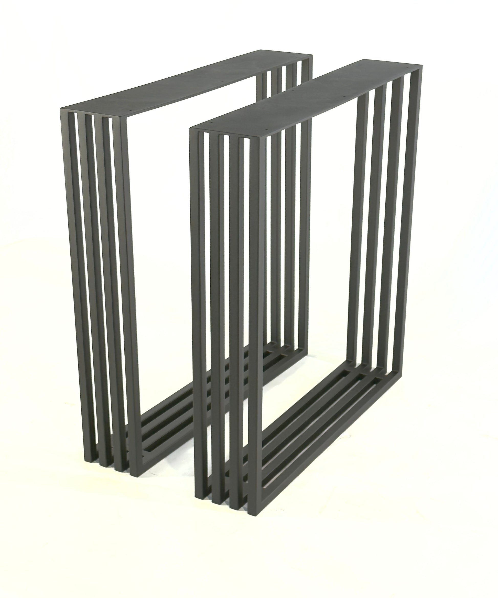 Side view of Modern Steel Table Legs