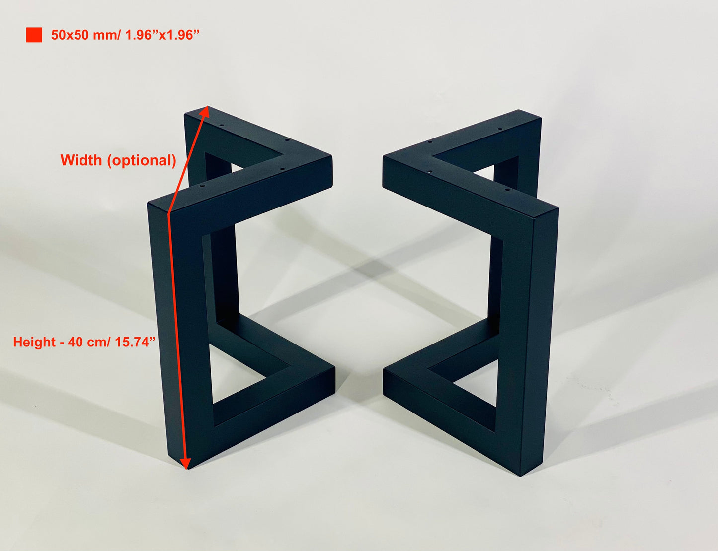 SET of 2 L-shape BENCH/ COFFEE table legs, Industrial style legs,Loft style legs,Minimalist style legs,Steel legs,Metal legs,Bench base