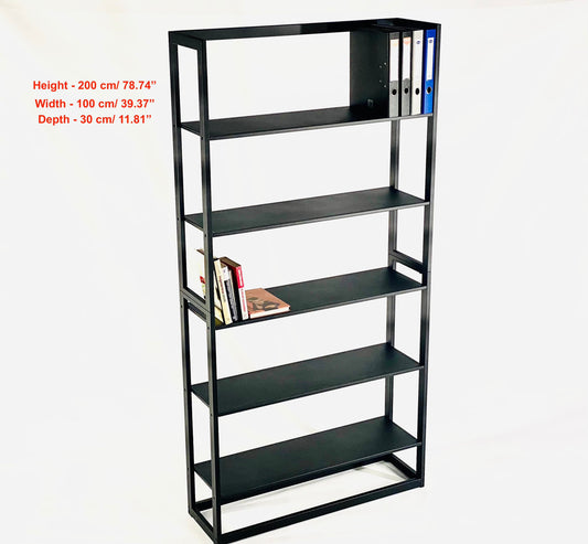 Free standing METAL SHELVING UNIT for books/folders/plants/home accessories/Steel stand/ Storage organiser/Kitchen shelving/Bathroom shelvin