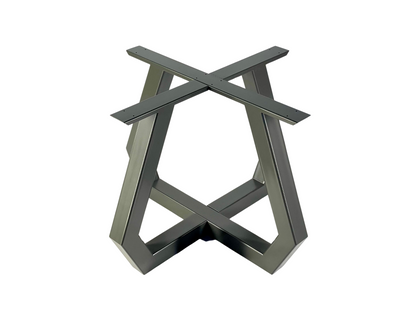 Top view with Dining table base covered with powder coating