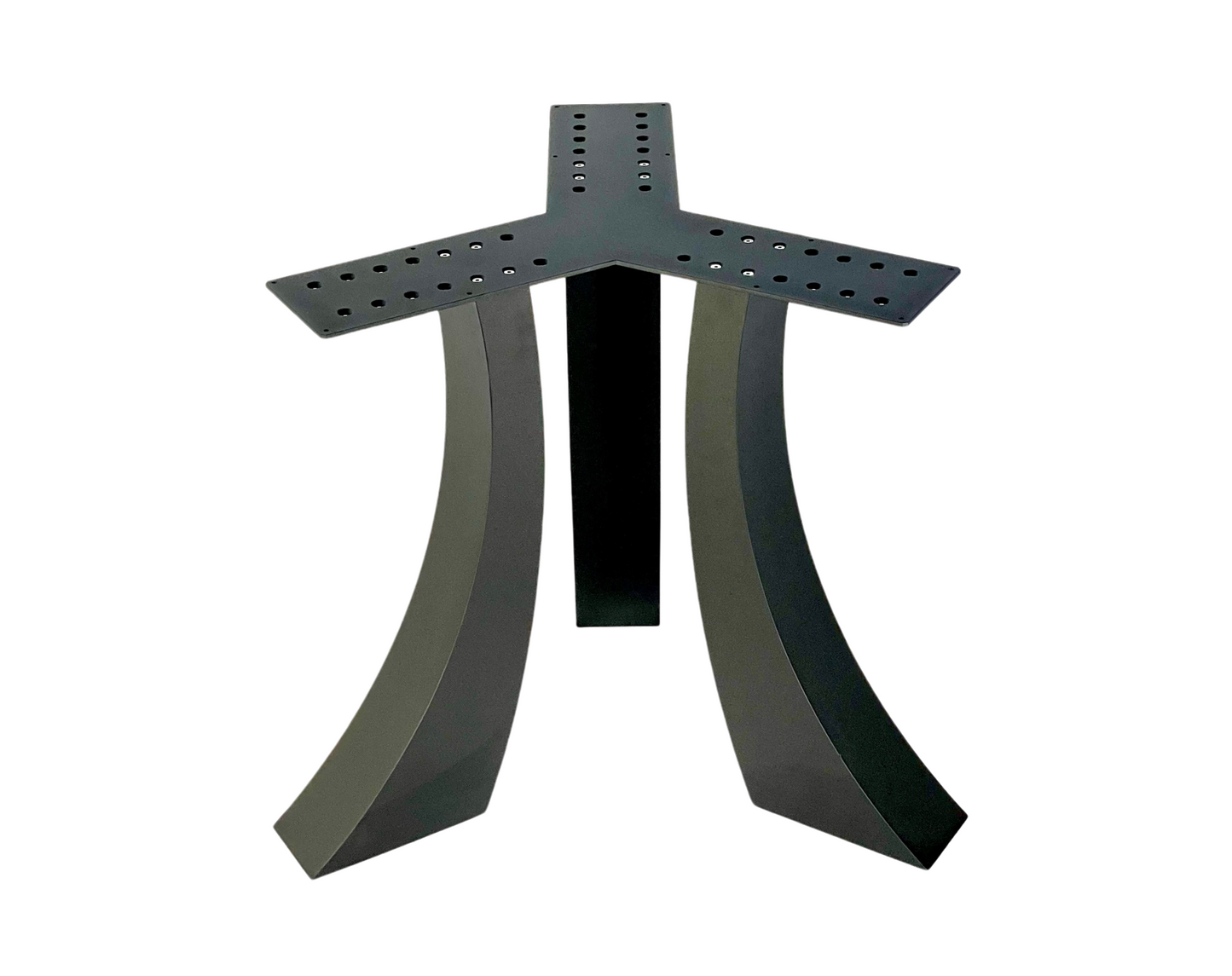 Top view of Steel Dining Table Base - TRESTLE TRIPLE