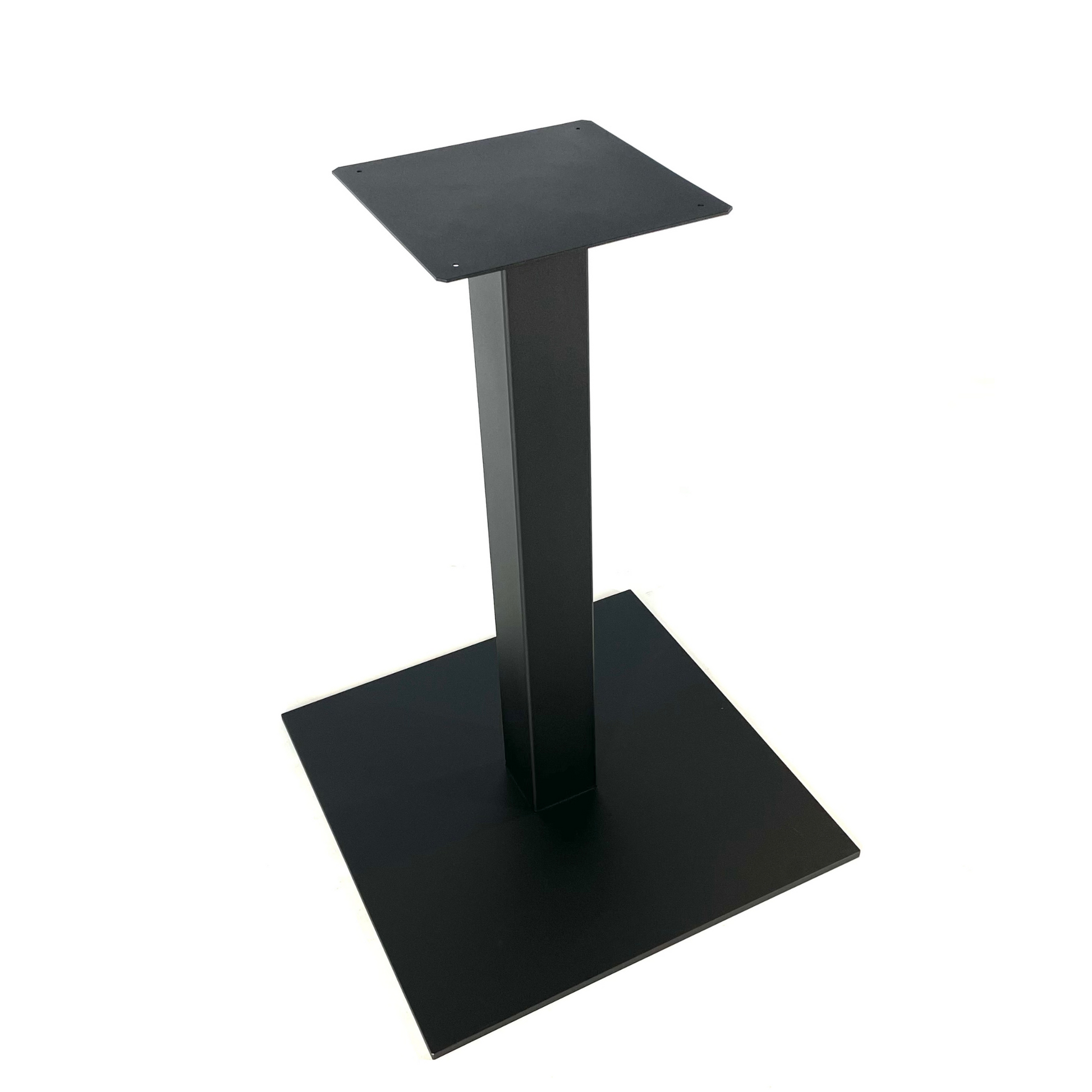 Side view of Pedestal table base - SQUARE