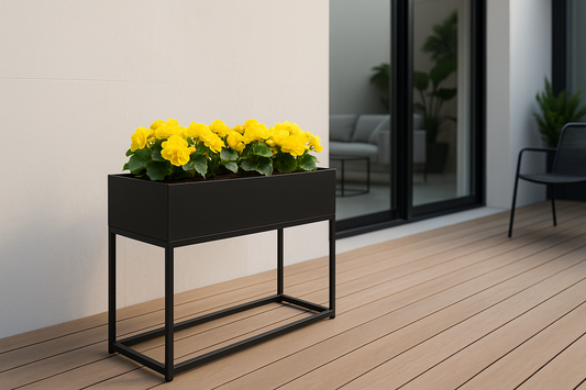 Metal Planter Box - FLOWER