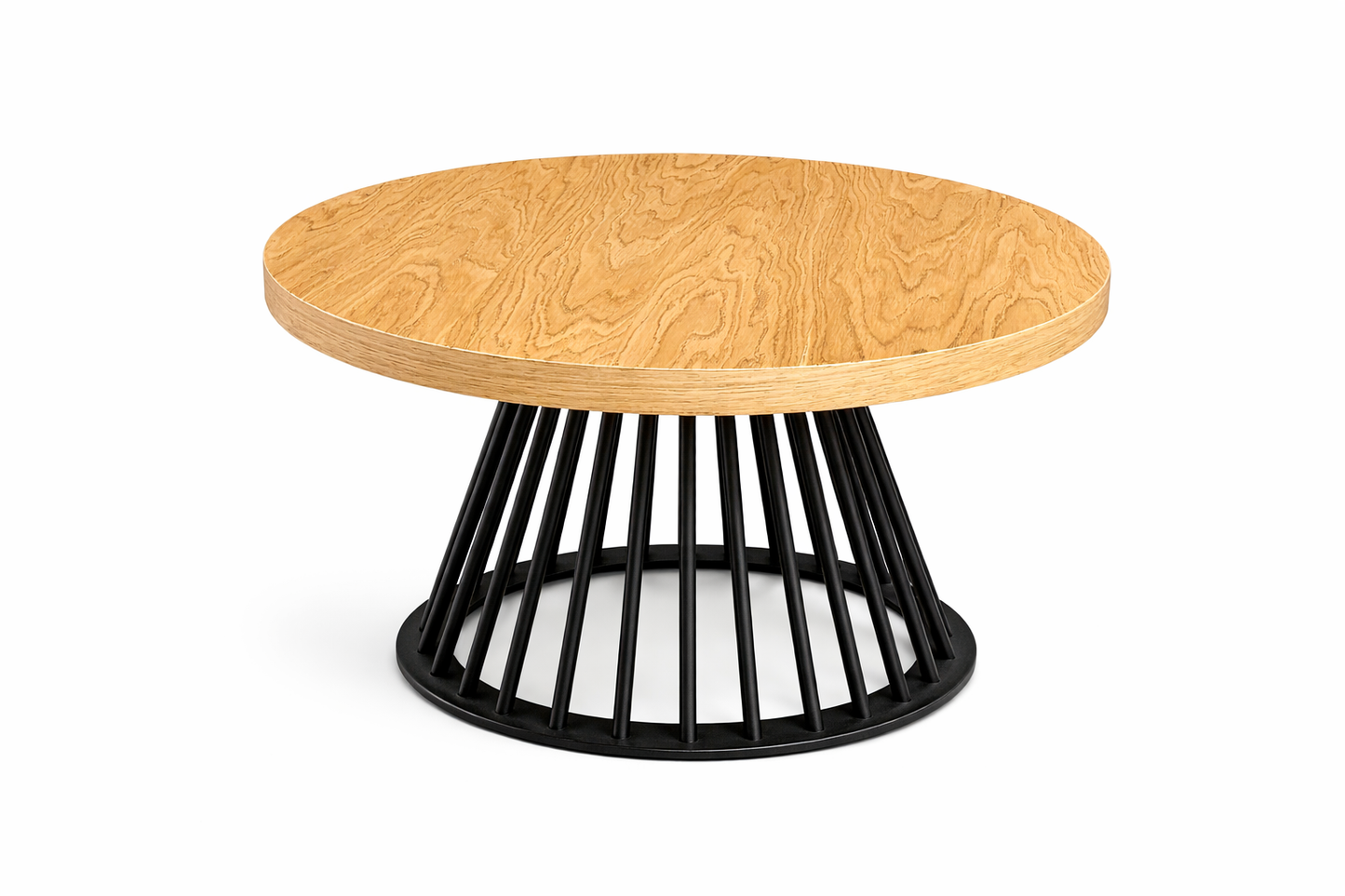 Modern Round Steel Coffee Table Base - Metal Pedestal Base for Tabletops