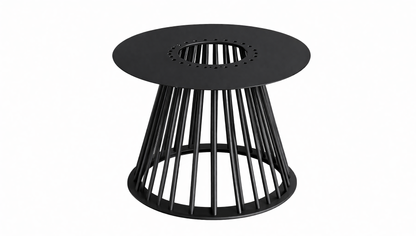 Modern Round Steel Coffee Table Base - Metal Pedestal Base for Tabletops