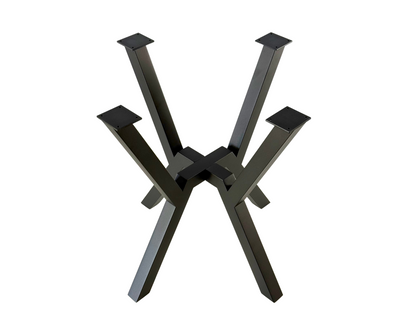 Top view of Industrial Spider-Style Steel Table Base - URBAN