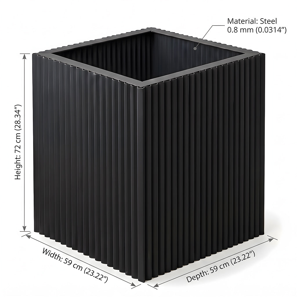 Fluted Steel Dining Table Base Dimension