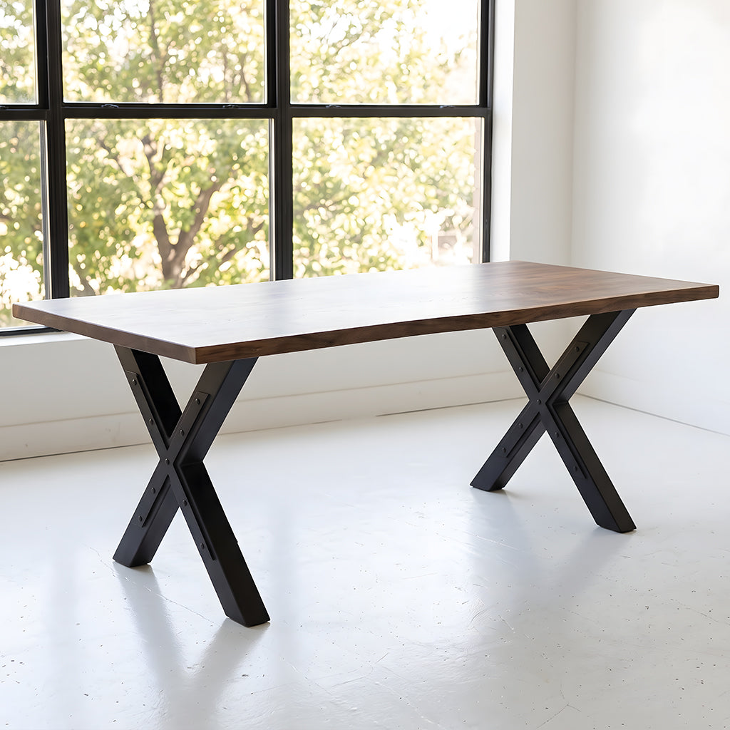 Heavy Duty Steel X-Frame Table Legs - FARM
