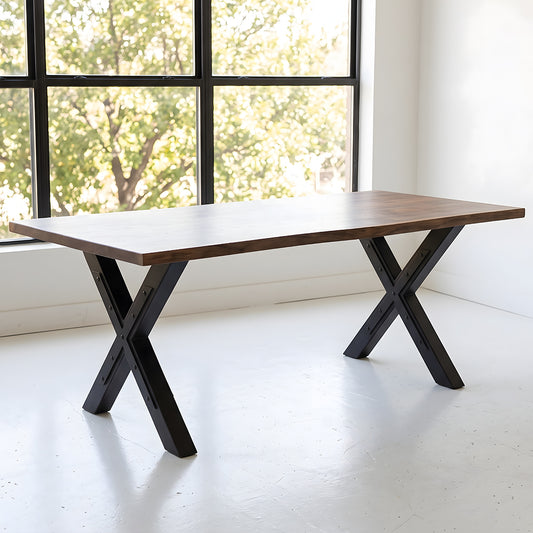 Heavy Duty Steel X-Frame Table Legs - FARM