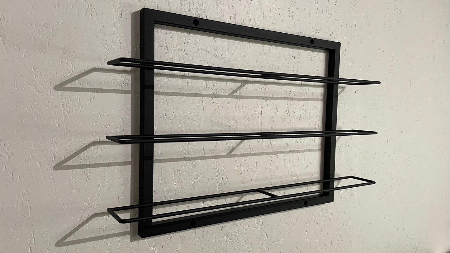 Wall-Mounted Metal Wine Rack - VINO