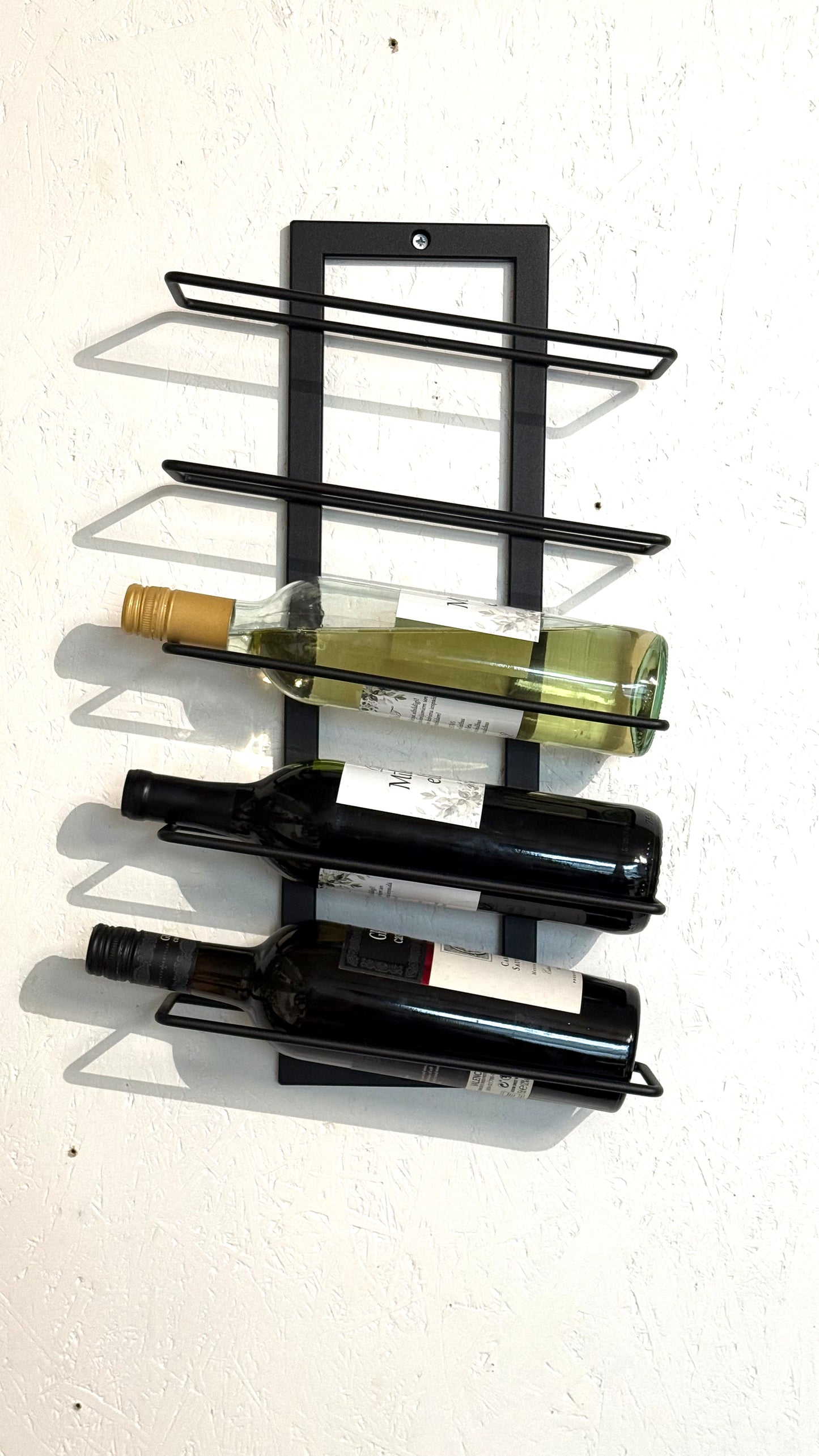 Wall-Mounted Metal Wine Rack - APPLE