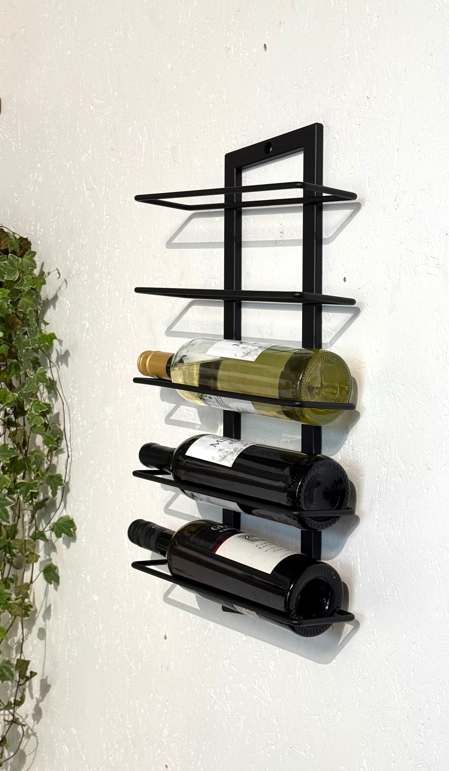 Wall-Mounted Metal Wine Rack - APPLE