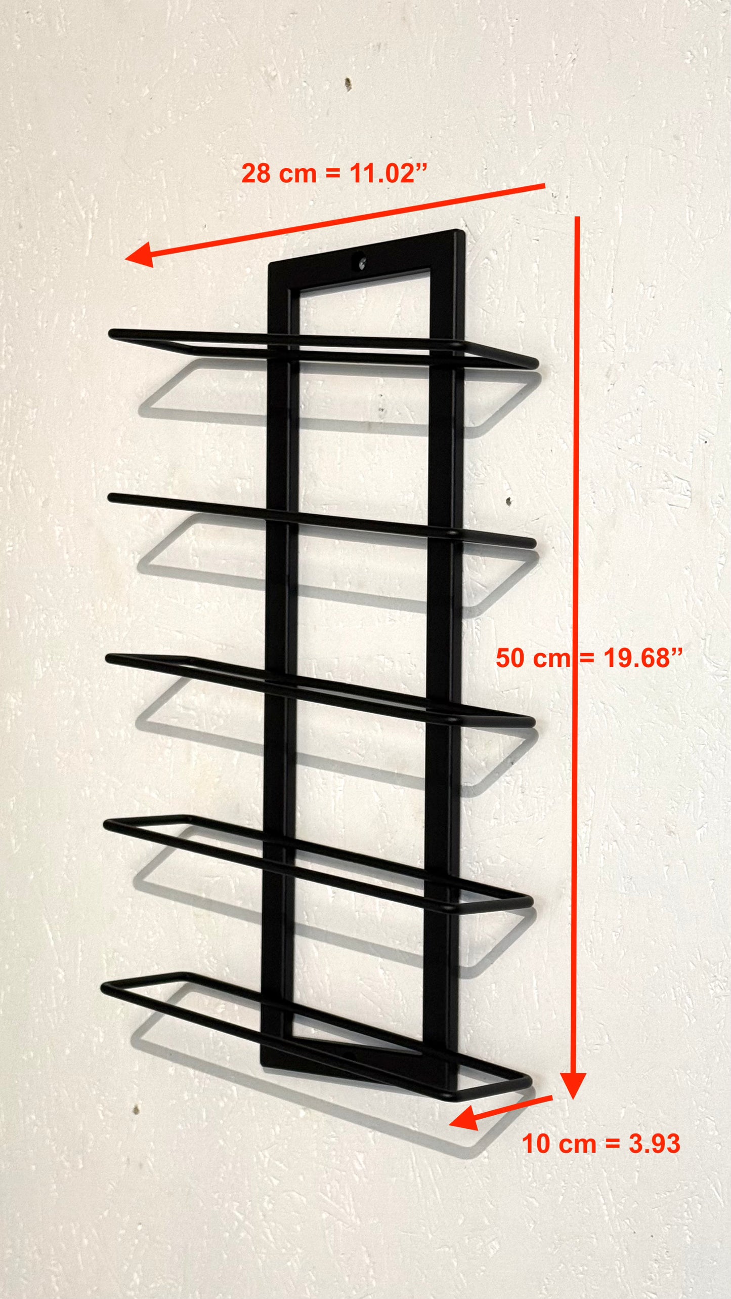 Wall-Mounted Metal Wine Rack - APPLE