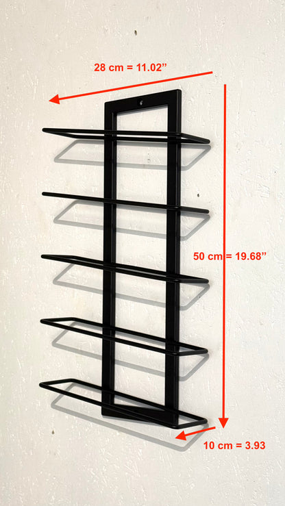 Wall-Mounted Metal Wine Rack - APPLE