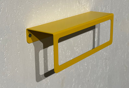 Modern Steel Wall Shelf Set with Towel Bar and Toilet Paper Holder