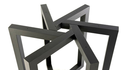 Top view of Metal Dining Table Base - SUN