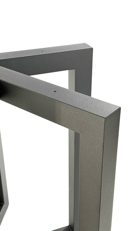Close-up with Metal Dining Table Base - SUN
