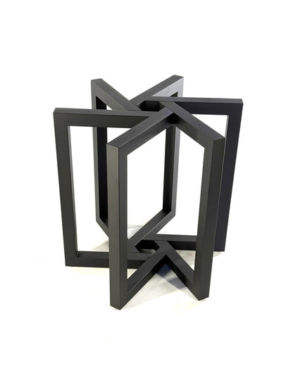 Top view of Metal Dining Table Base - SUN