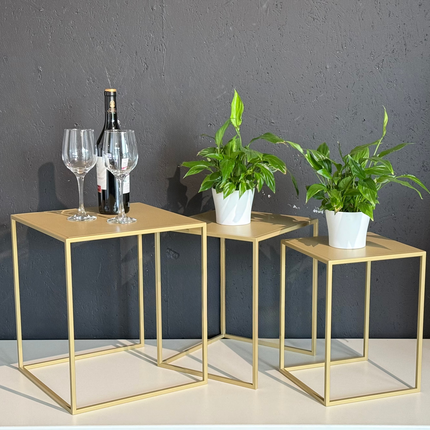 Front view in use with Steel Display Stand 