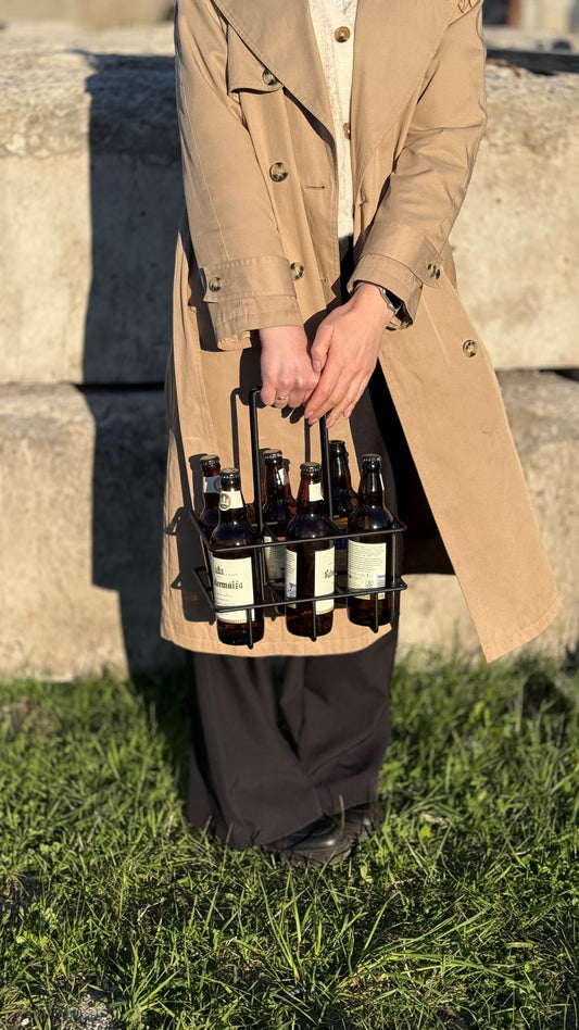 6-Bottle Metal Drink Carrier