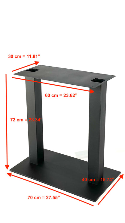 Pedestal table base - RECTANGLE