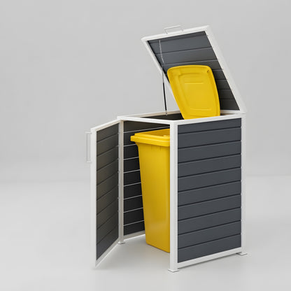 Outdoor Bin Storage White frame