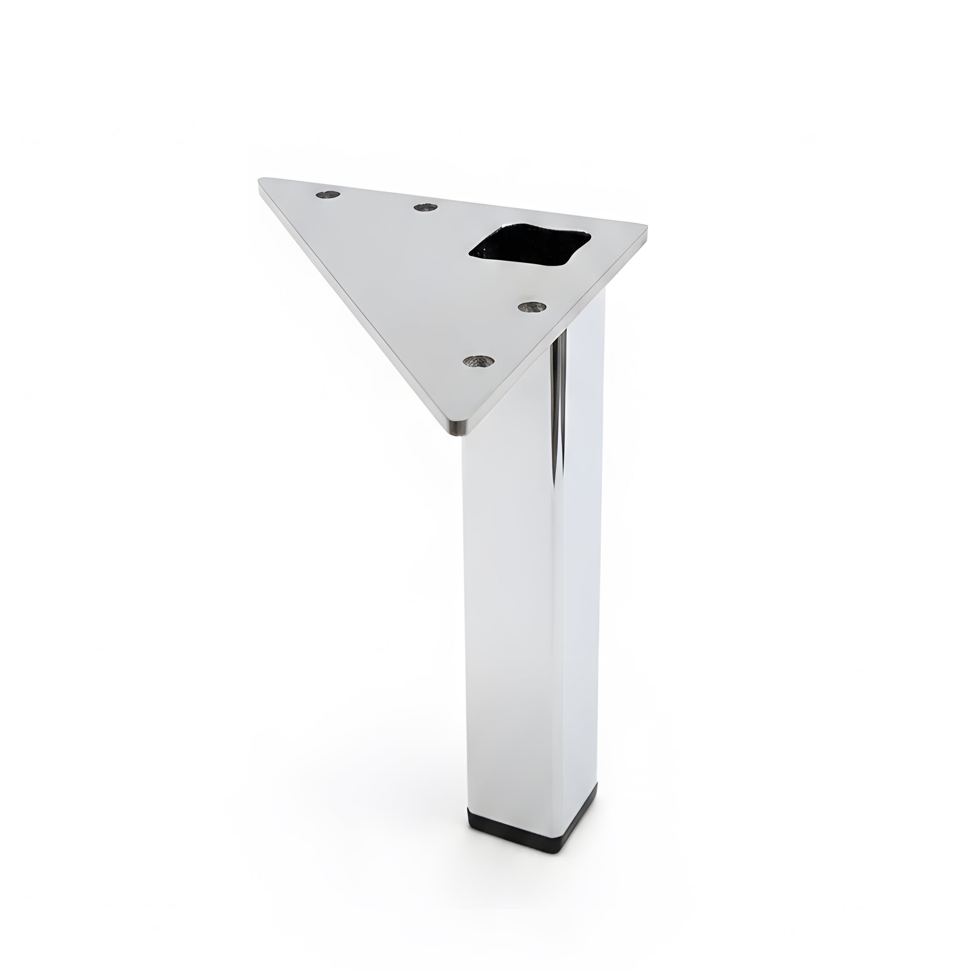 Powder Coated Cabinet Feet_square steel furniture legs Side View