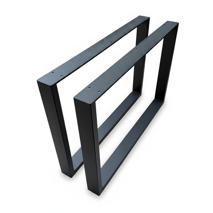 Square Metal Furniture Legs - Black