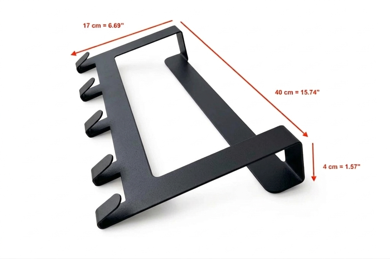 new over door hook rack measurements