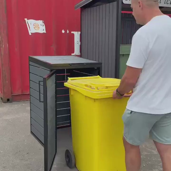 Outdoor Bin Storage in use video