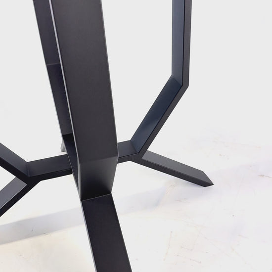Video of Black Steel Table Base for Dining or Kitchen Table - TULIP