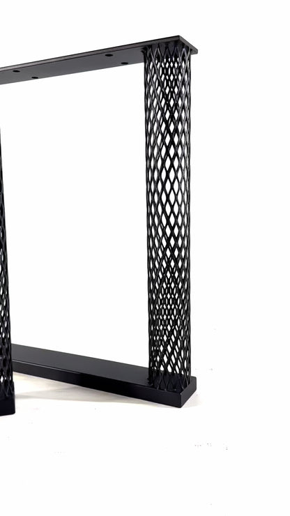 Farmhouse-style metal coffee table legs