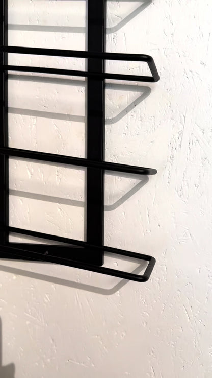 Wall-Mounted Metal Wine Rack - APPLE