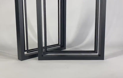 SQUARE type steel table legs for square and rectangular table top, SET of 2 dining table legs,Metal table legs for kitchen or dining table