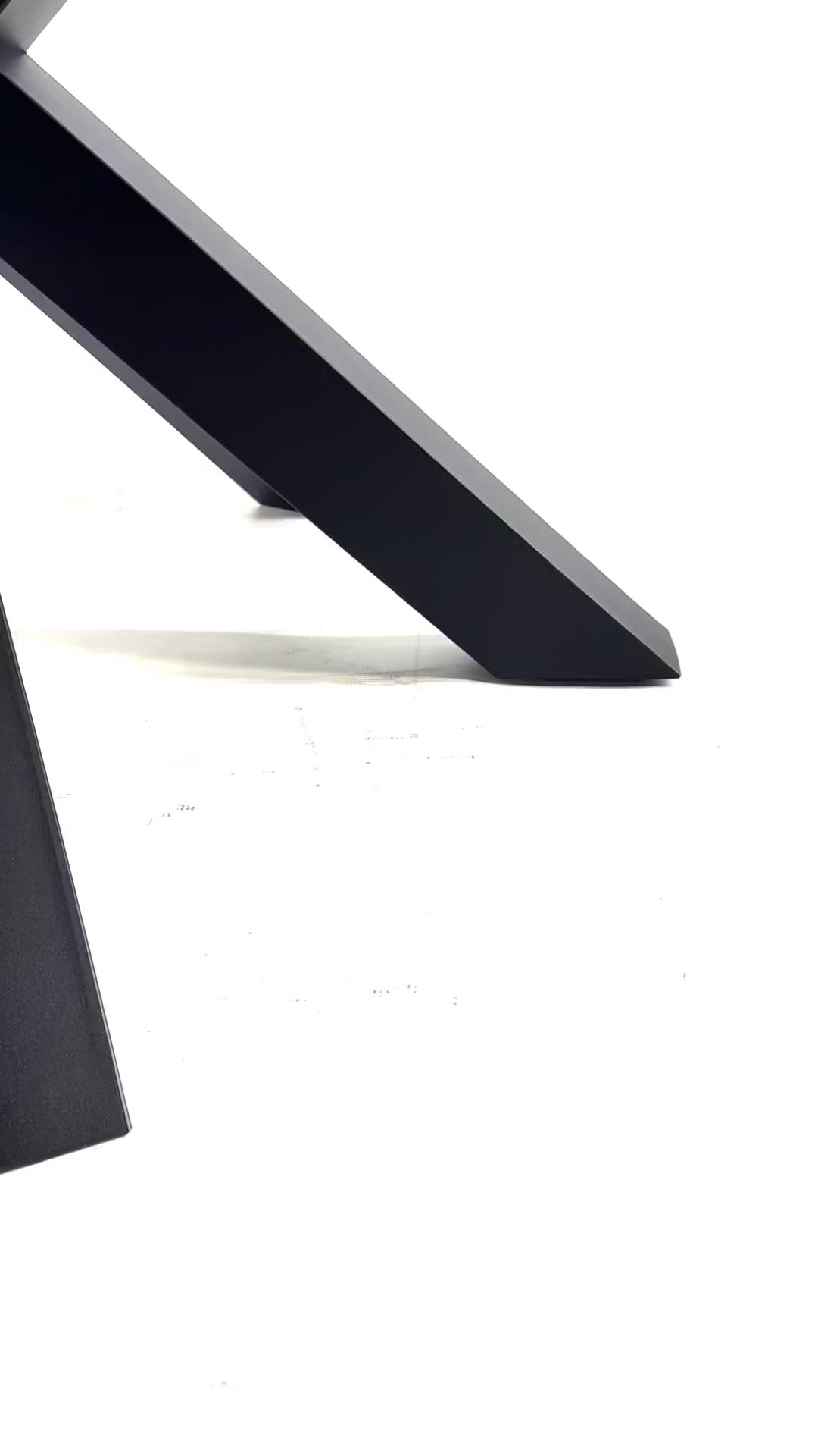 Video of Spider style table base covered with powder coating black