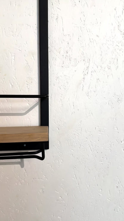 Wall-Mounted Metal Wine Rack - GRAPE