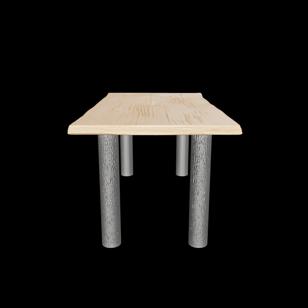 Steel Dining Table Legs - COLUMN 3D View