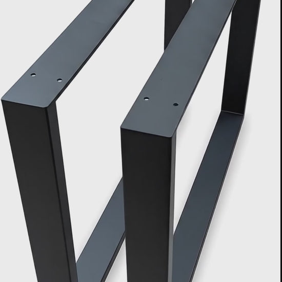 Square Metal Furniture Legs - Black_Video