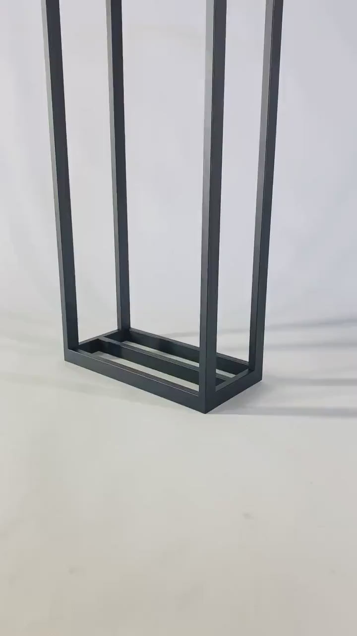 Glass firewood online holder