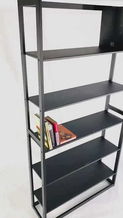 Free standing METAL SHELVING UNIT for books/folders/plants/home accessories/Steel stand/ Storage organiser/Kitchen shelving/Bathroom shelvin