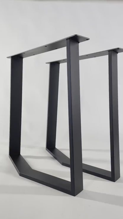 SET of 2 dining table legs, Industrial style table legs, Steel metal table legs, Dining table legs, Kitchen table legs,Industrial table legs