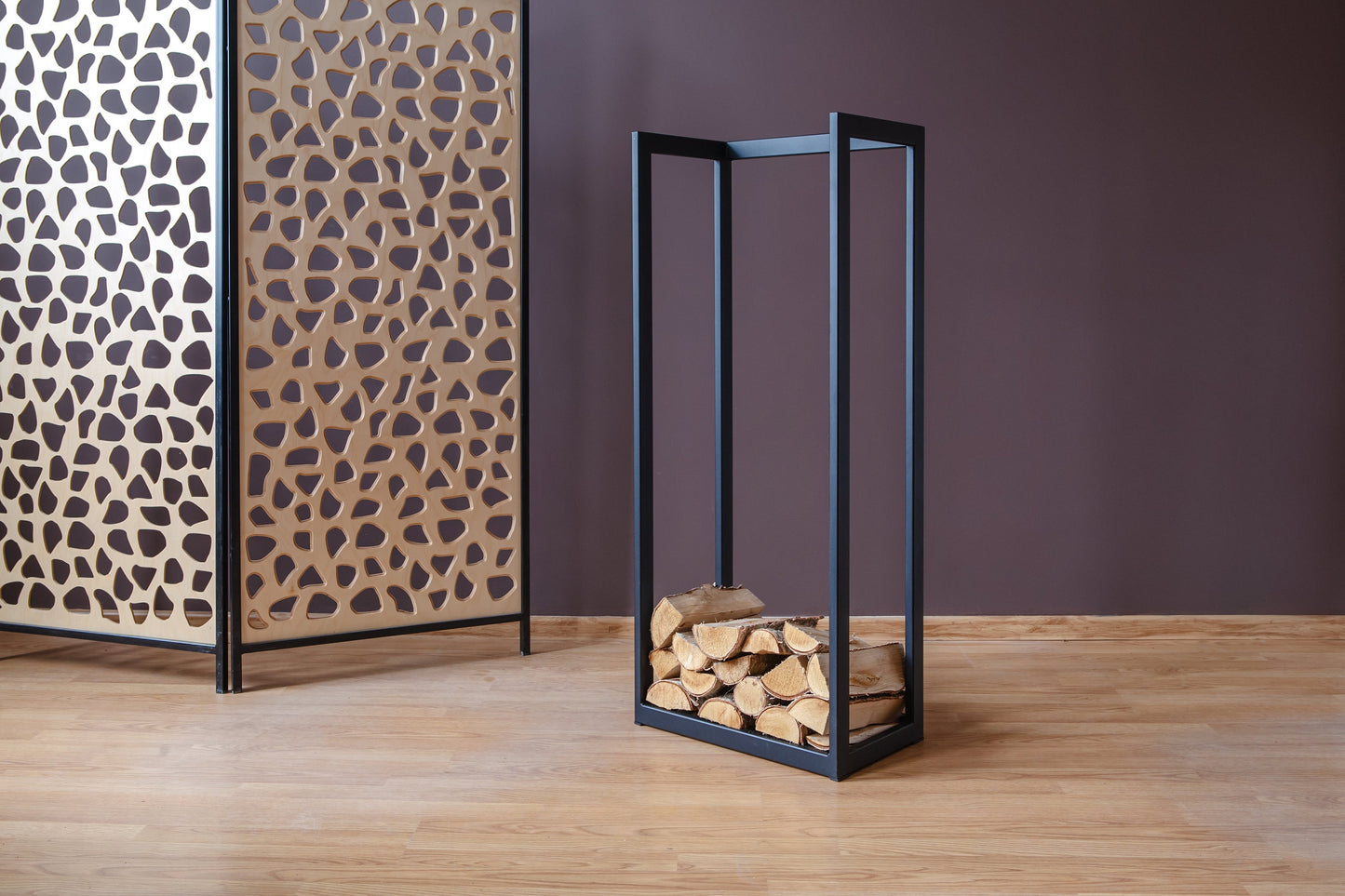 STEEL FIREWOOD RACK, Steel firewood holder