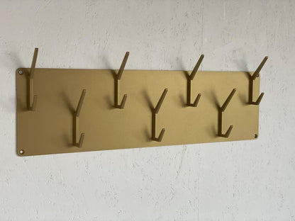 INDUSTRIAL style steel coat & hat rack covered with powder coating/ ANODIC GOLD